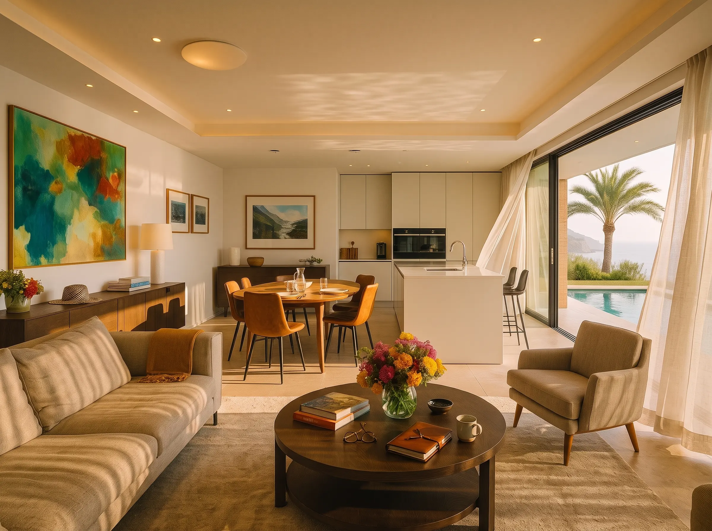 Madeira Villa – Wohn-/Essbereich