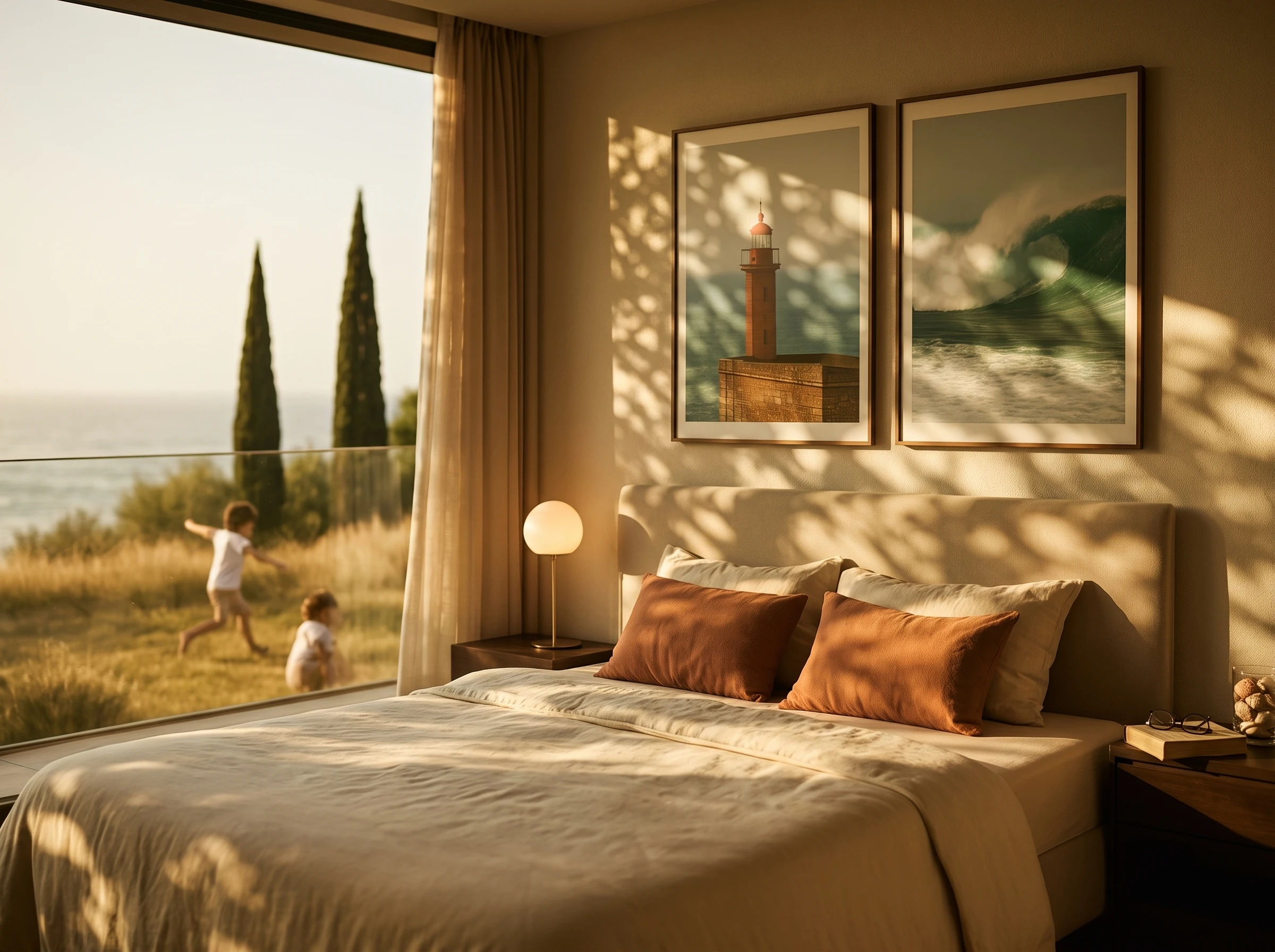 Nazaré Villa – Schlafzimmer, Sonnenuntergang